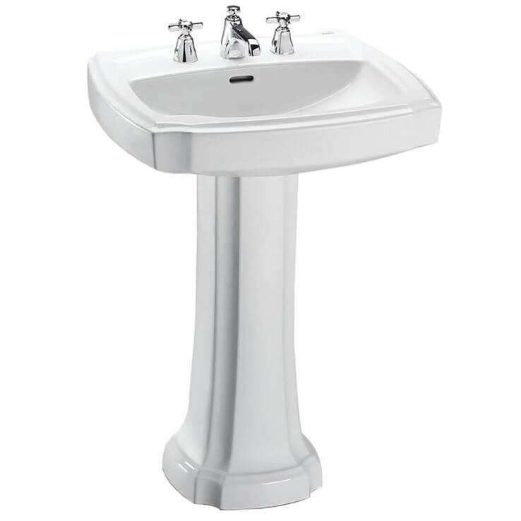 Toto Guinevere Pedestal Lavatory Sink 27 1 8 X 19 7 8