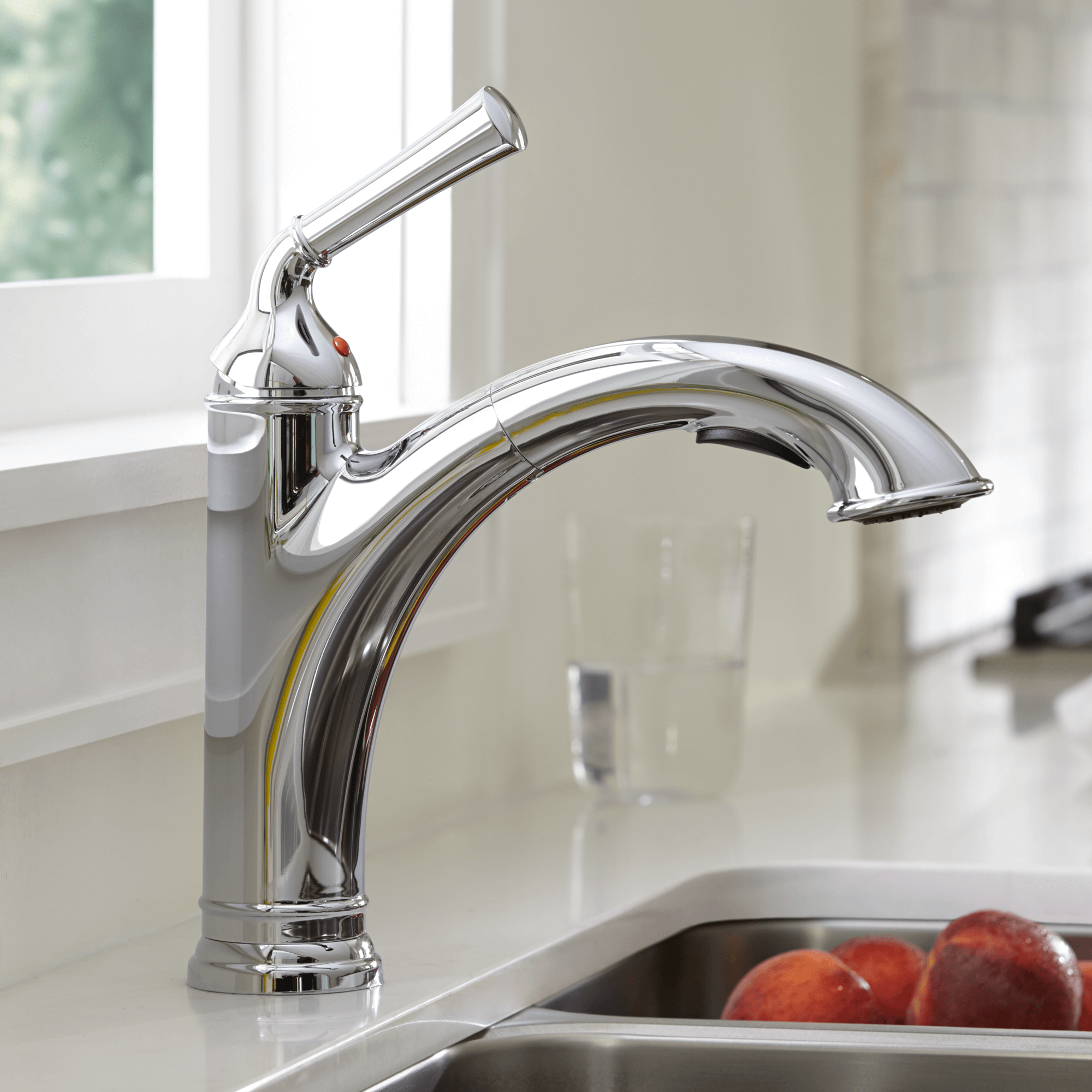 B 4285002 Portsmouth Pull Out Kitchen Faucet 