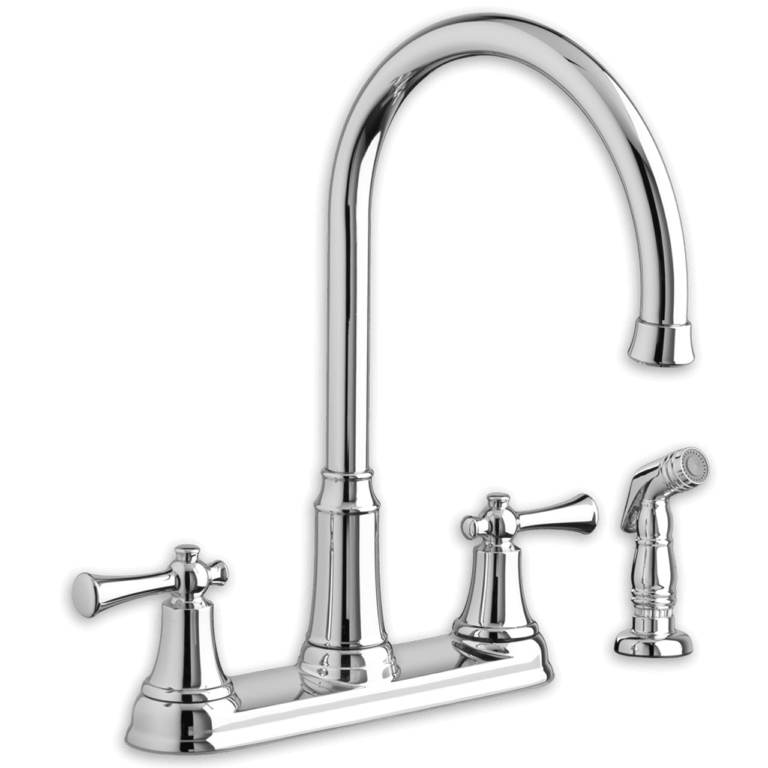 Portsmouth 2 Handle High Arc Kitchen Faucet Side Spray 002 768x768 