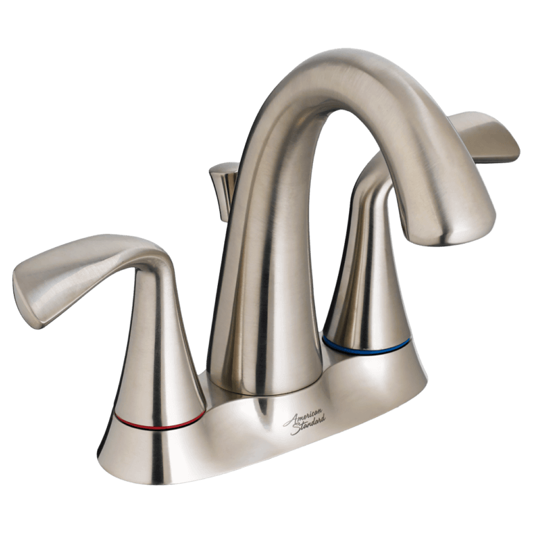 American Standard Fluent TwoHandle Centerset Bathroom Faucet with Red/Blue Indicators Allied