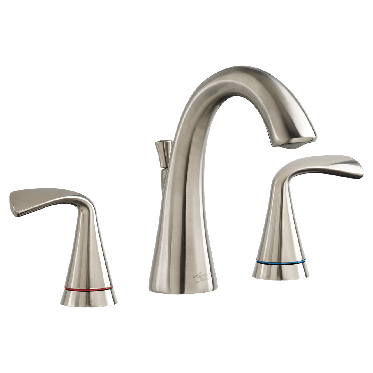 American Standard Fluent TwoHandle Widespread Bathroom Faucet with Red