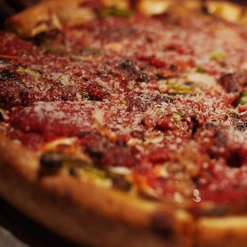 fresh Chicago pizza