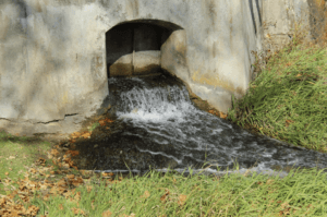 Sewage water being Pump out
