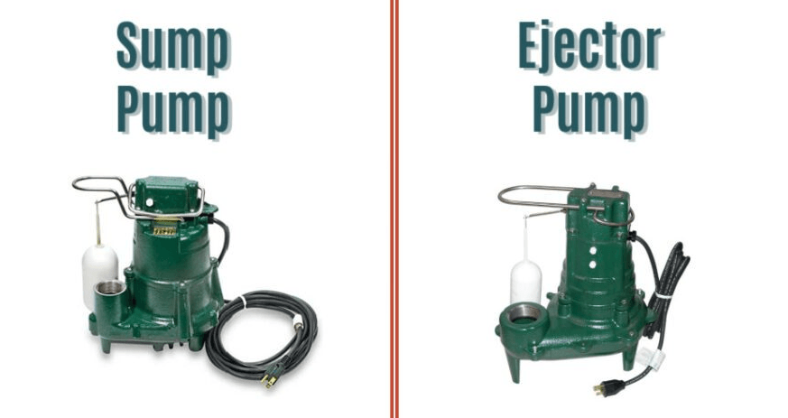 Sewage Ejector vs Sump Pump